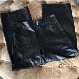 The Colette Faux Leather Full-Length Wide-Leg Pants by Maeve 27